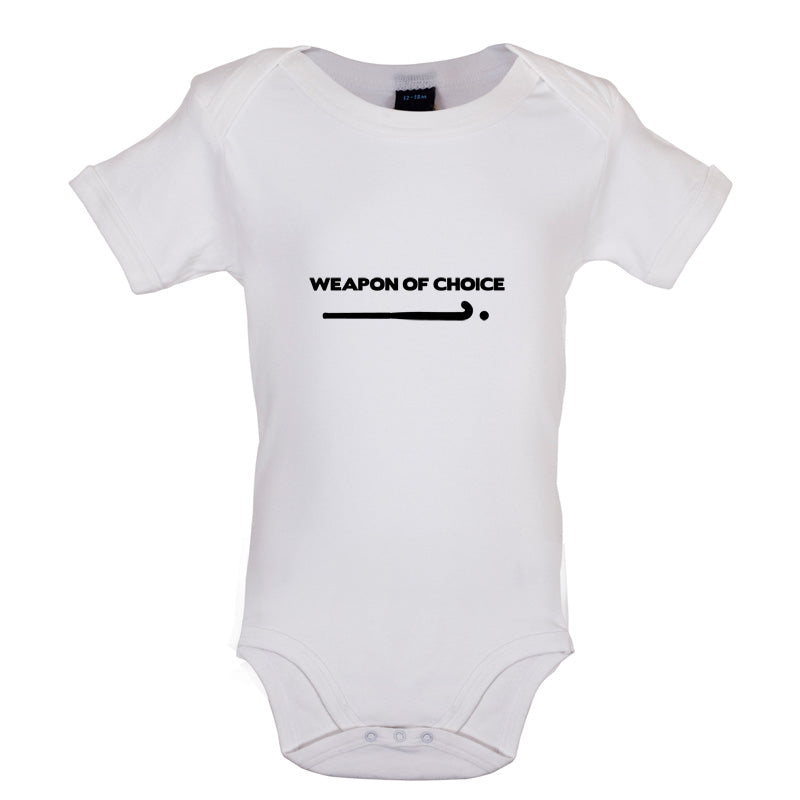 Weapon Of Choice Field Hockey Baby T Shirt