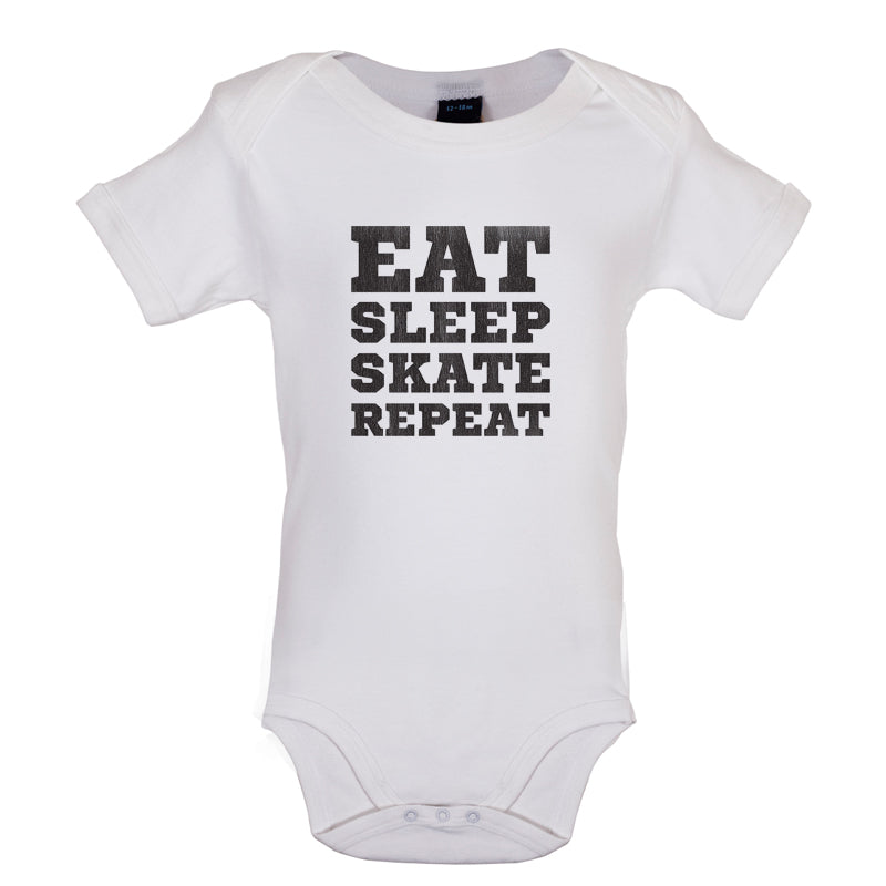 Eat Sleep Skate Repeat Baby T Shirt