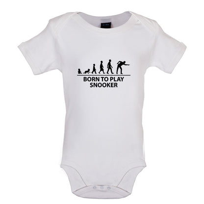 Born to Play Snooker Baby T Shirt