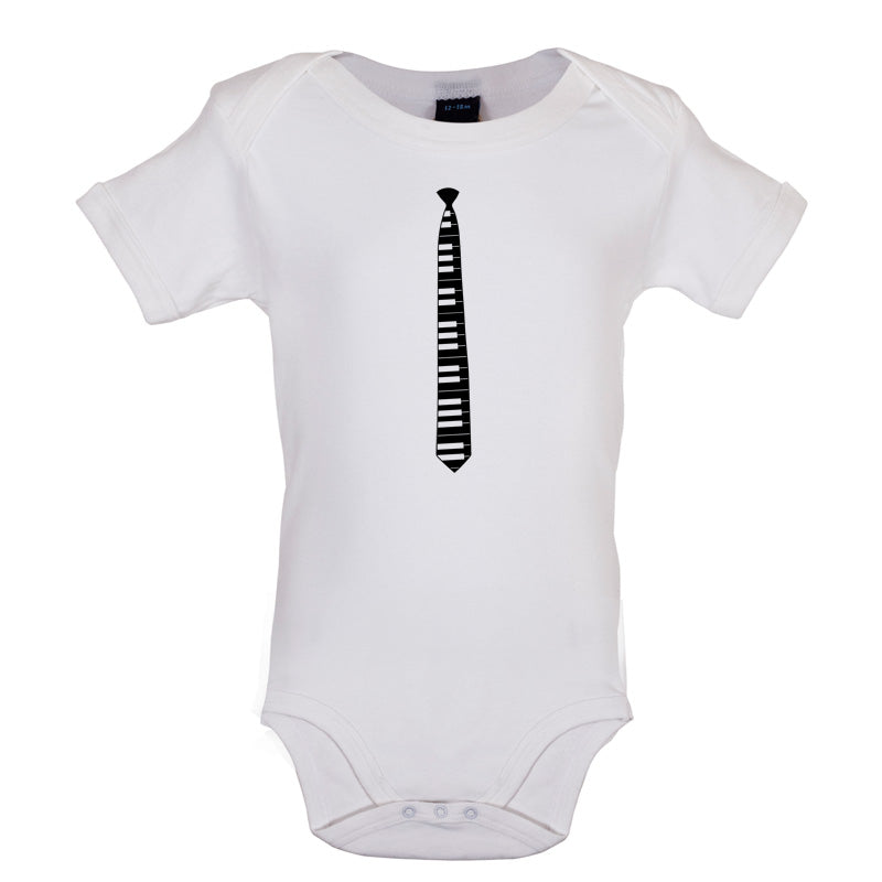 Piano Key Tie Baby T Shirt