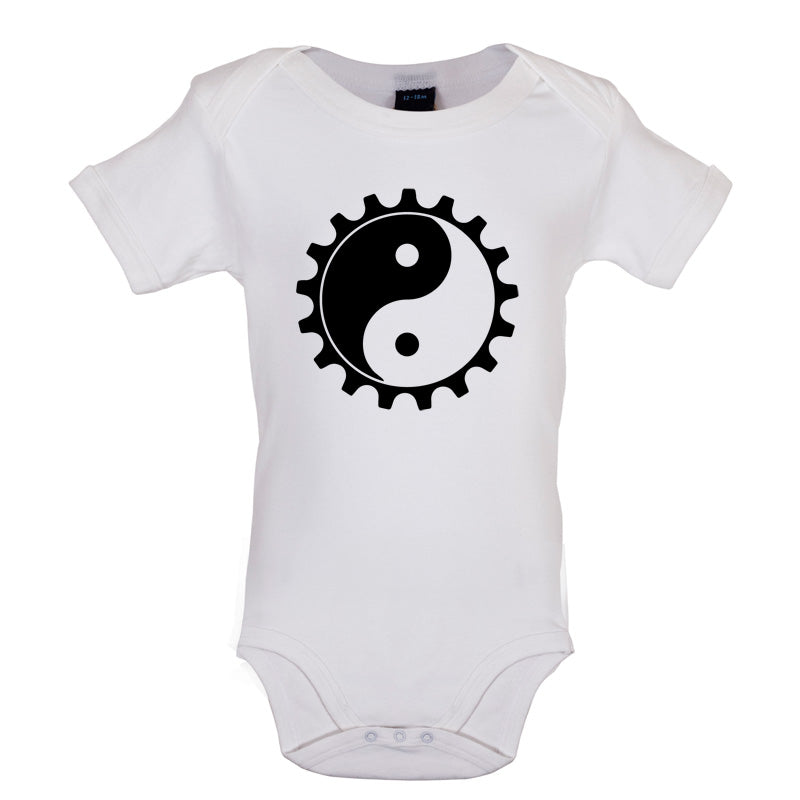 Yin Yang Bike Cog Baby T Shirt