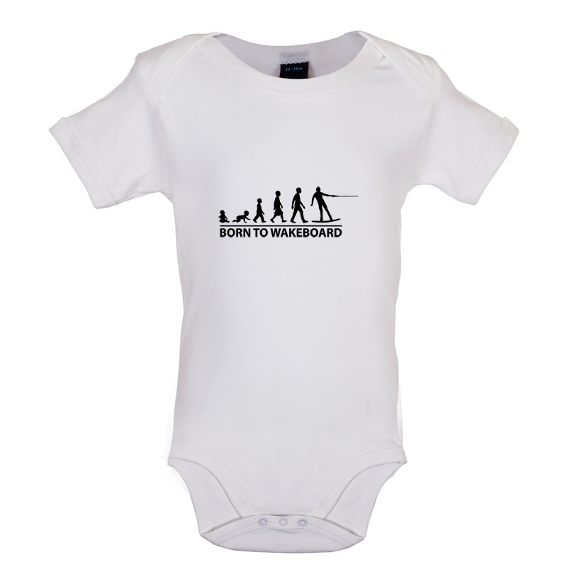 Born To Wakeboard Baby T Shirt