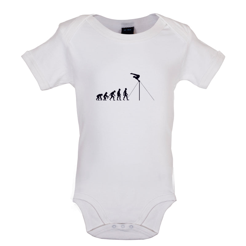 Evolution Of Man Horizontal Bars Baby T Shirt