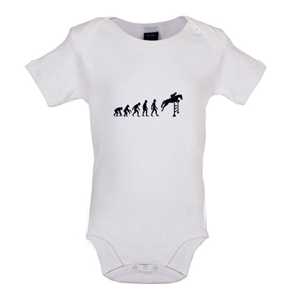 Evolution Of Man Show Jump Baby T Shirt