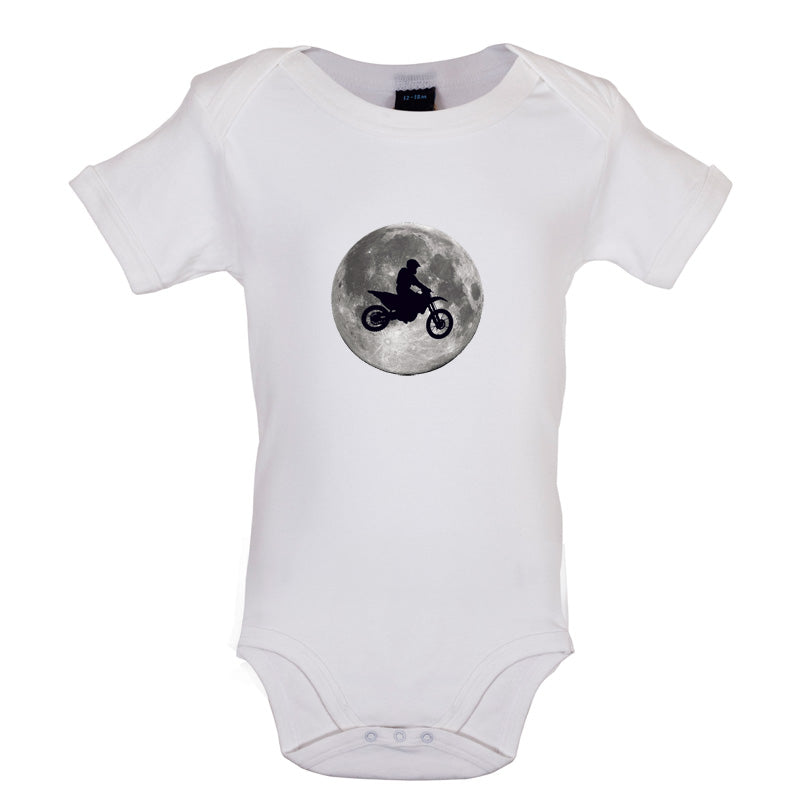 Motorcross Moon Baby T Shirt