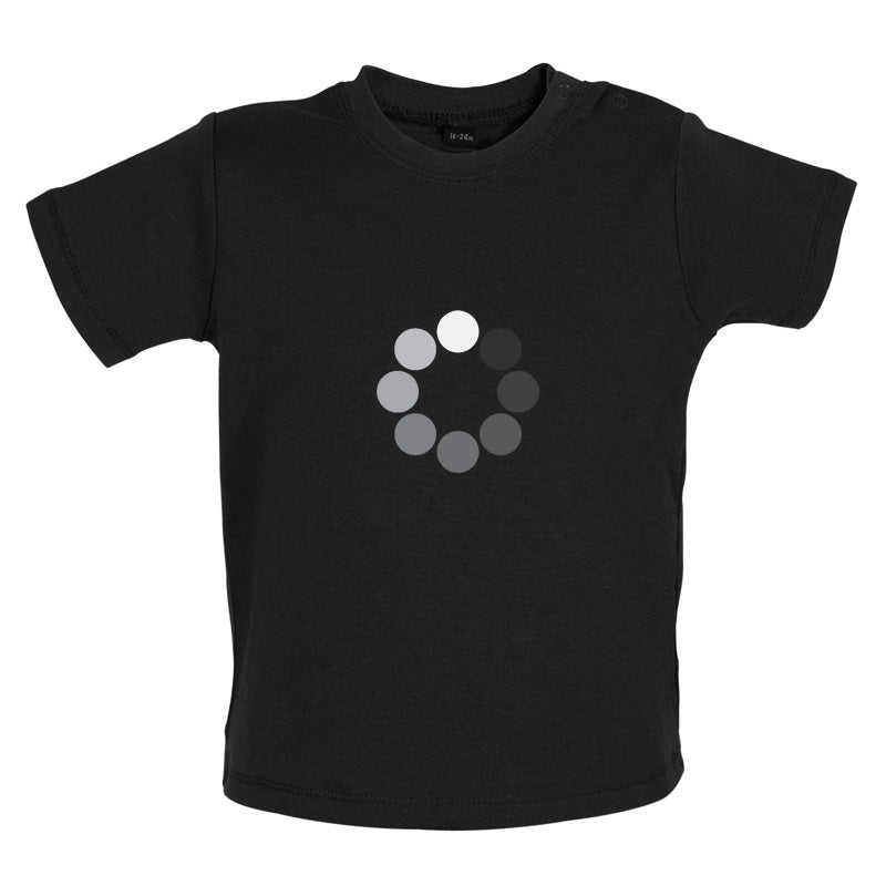 Loading Screen Buffering Circles Baby T Shirt