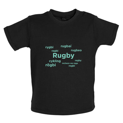 Rugby Languages Baby T Shirt