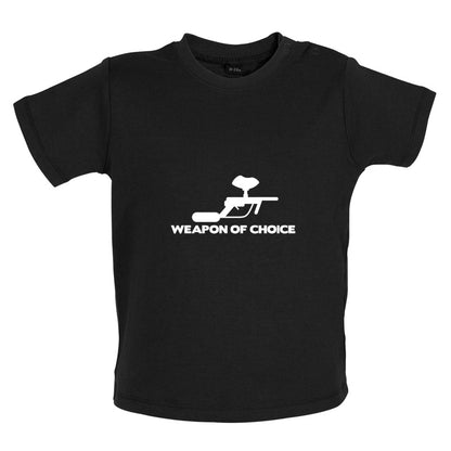 Weapon Of Choice Paintball Baby T Shirt