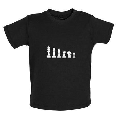 Chess Pieces Baby T Shirt