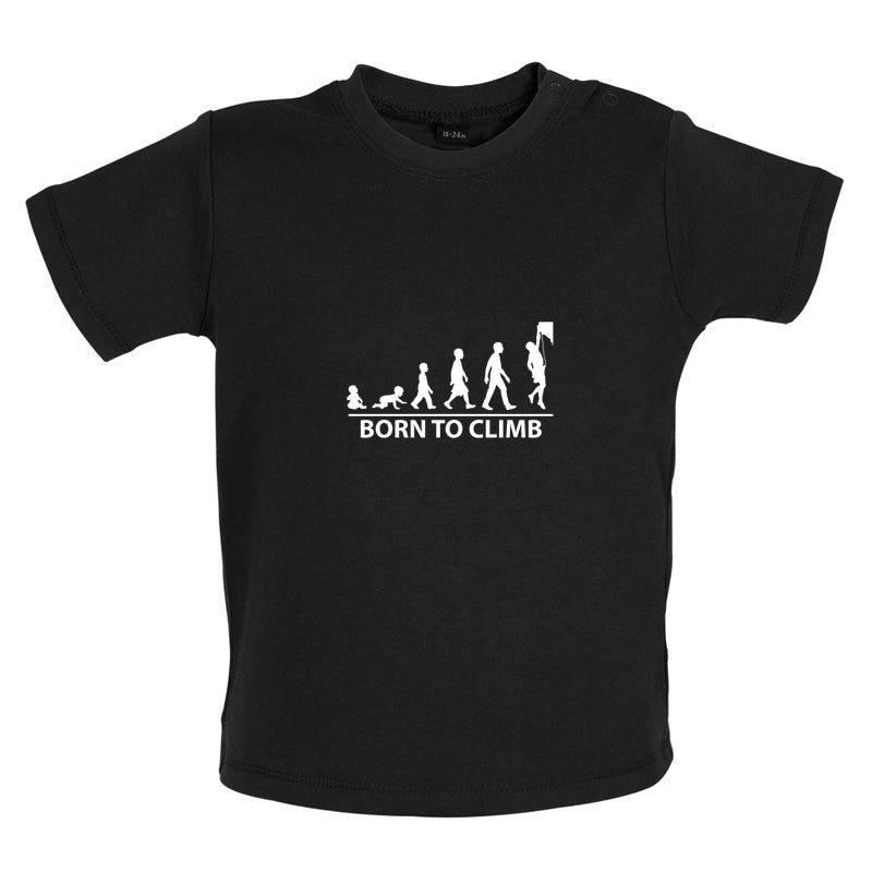 Born To Climb (Rock Climb) Baby T Shirt