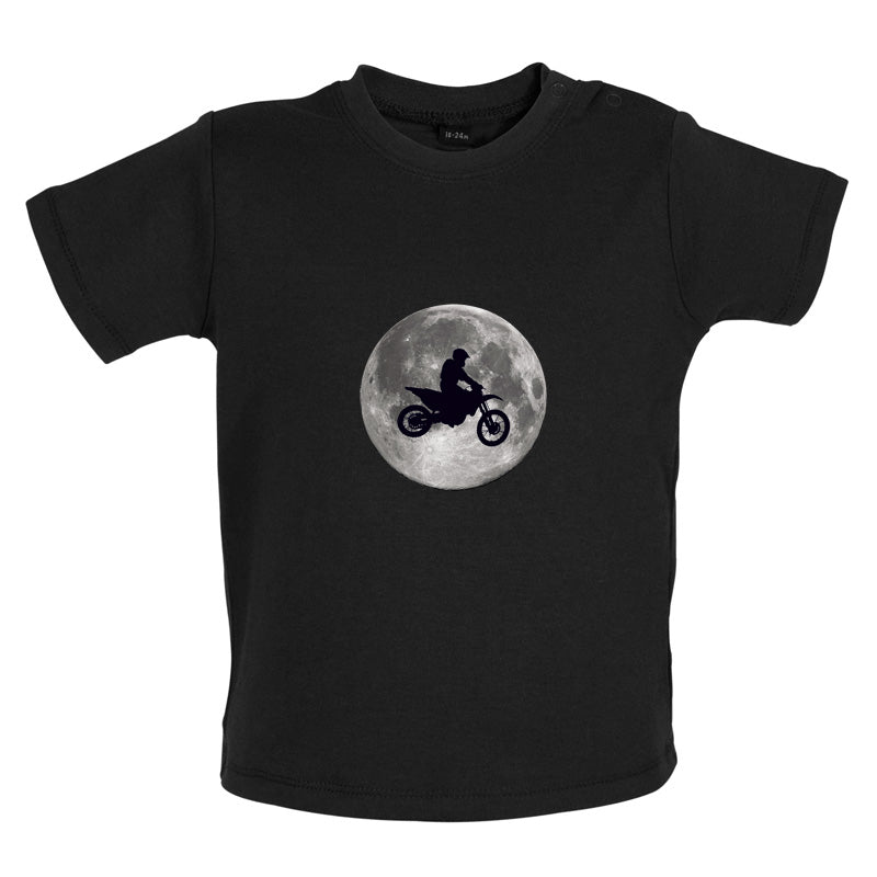 Motorcross Moon Baby T Shirt