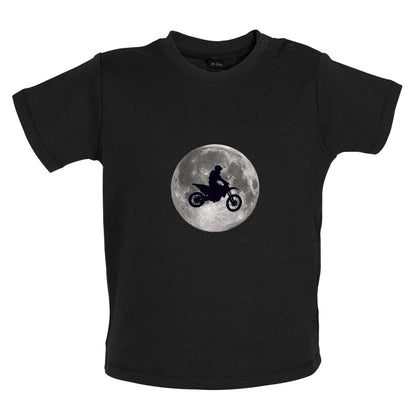 Motorcross Moon Baby T Shirt