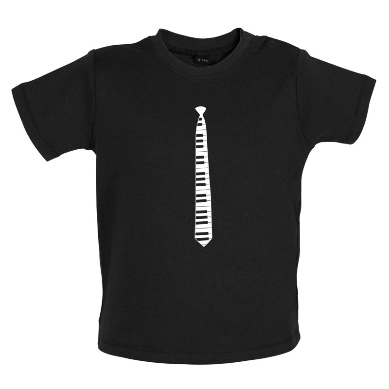 Piano Key Tie Baby T Shirt