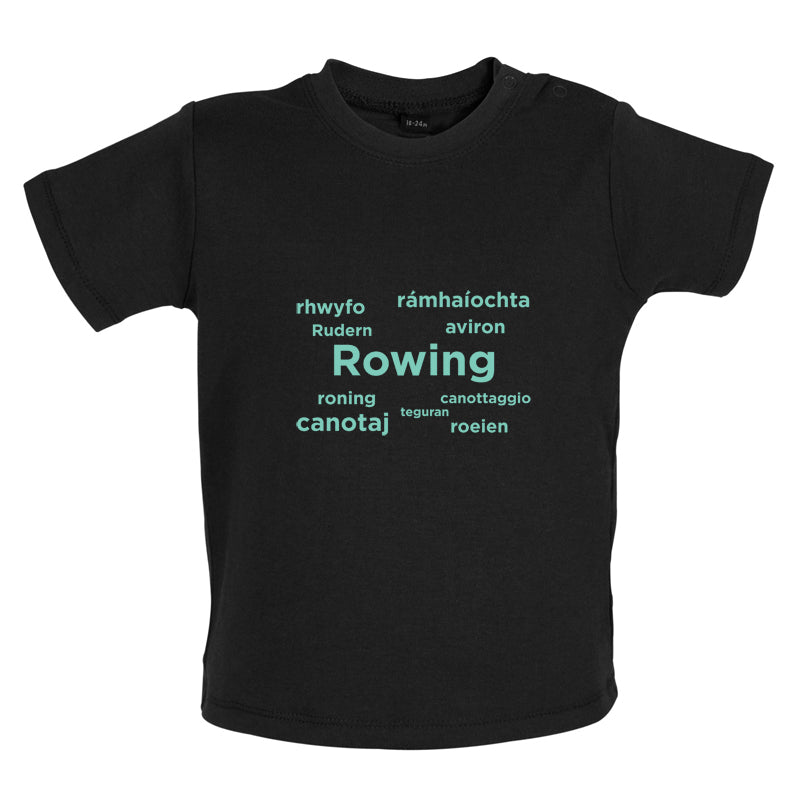 Rowing Languages Baby T Shirt