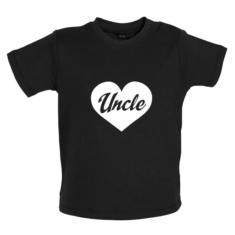 Uncle Love Heart Baby T Shirt