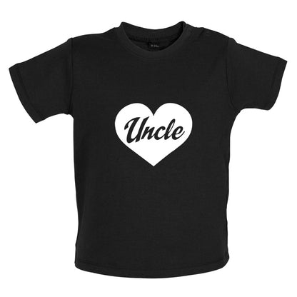 Uncle Love Heart Baby T Shirt