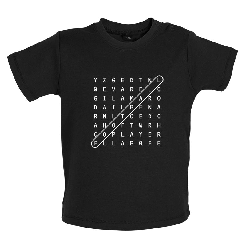 Football WordSearch Baby T Shirt