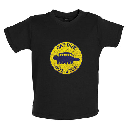 Cat Bus Stop Baby T Shirt