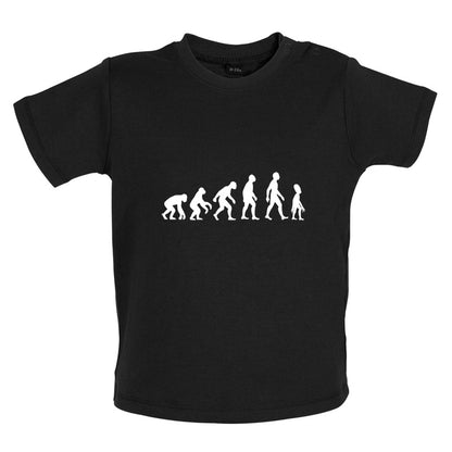 Evolution of Man Alien Baby T Shirt