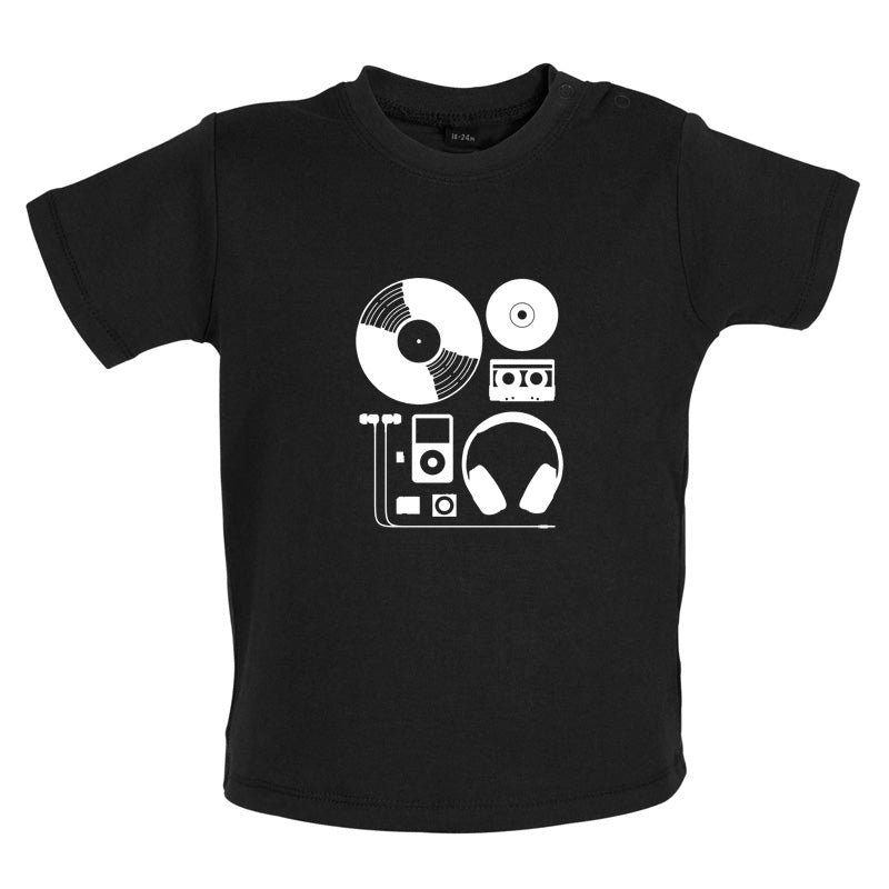 Evolution of Music Hardware Baby T Shirt