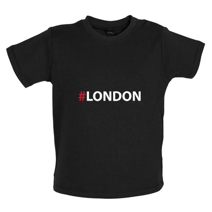 Hashtag London Baby T Shirt