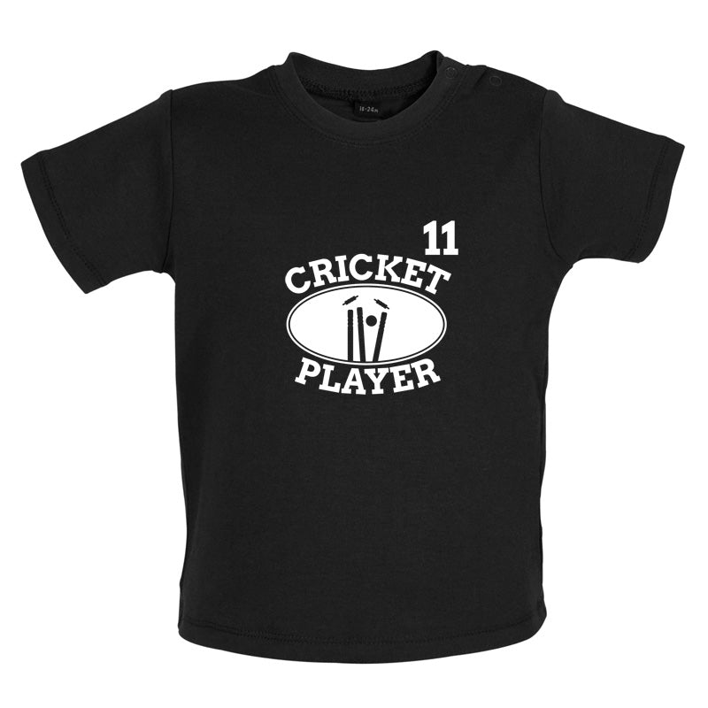 Cricket Player 11 Baby T Shirt