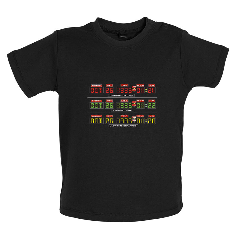 Deloreon Time Machine Circuits Baby T Shirt