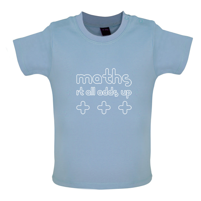 Maths It All Adds Up Baby T Shirt