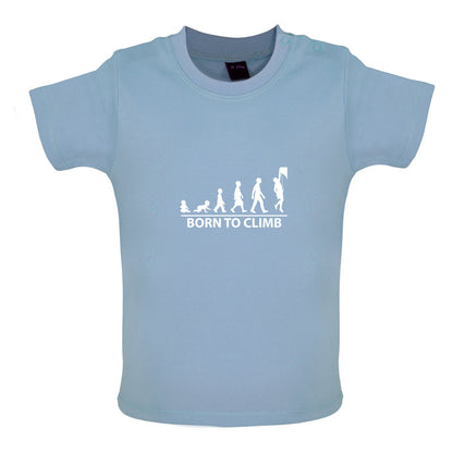 Born To Climb (Rock Climb) Baby T Shirt