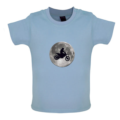 Motorcross Moon Baby T Shirt