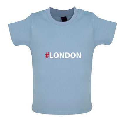 Hashtag London Baby T Shirt