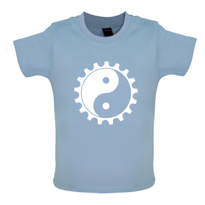 Yin Yang Bike Cog Baby T Shirt