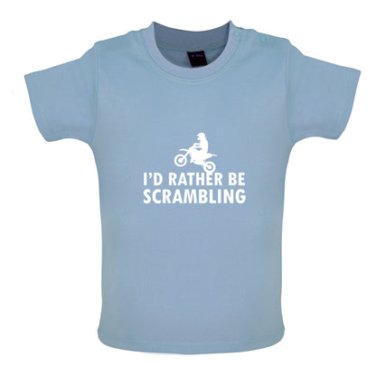 I'd Rather Be Scrambling Baby T Shirt