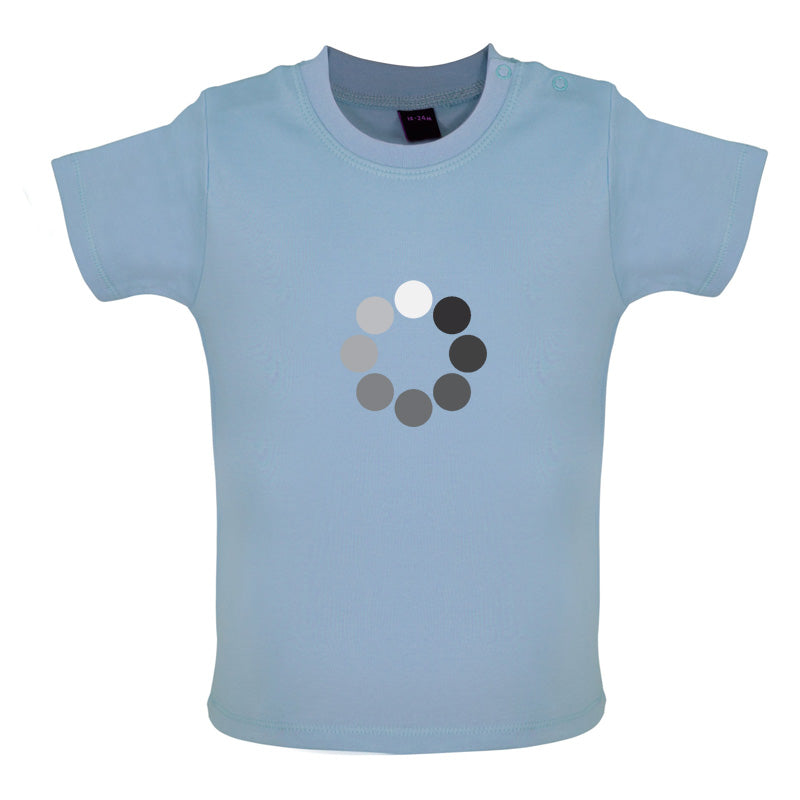 Loading Screen Buffering Circles Baby T Shirt