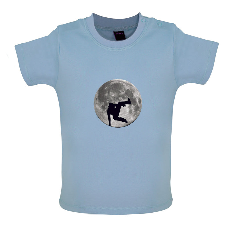 Free Running Moon Baby T Shirt