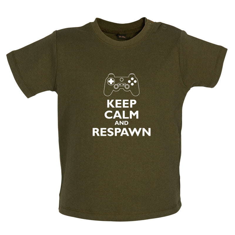 Keep Calm and Respawn Baby T Shirt