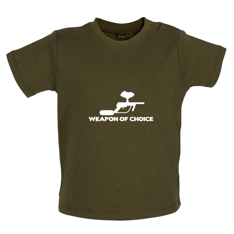 Weapon Of Choice Paintball Baby T Shirt