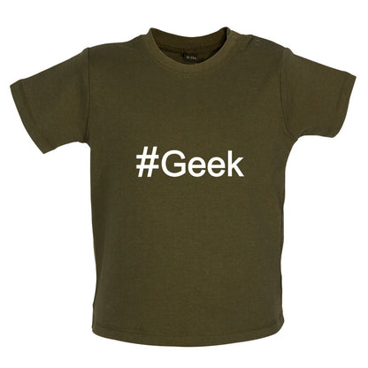 #Geek (Hashtag) Baby T Shirt