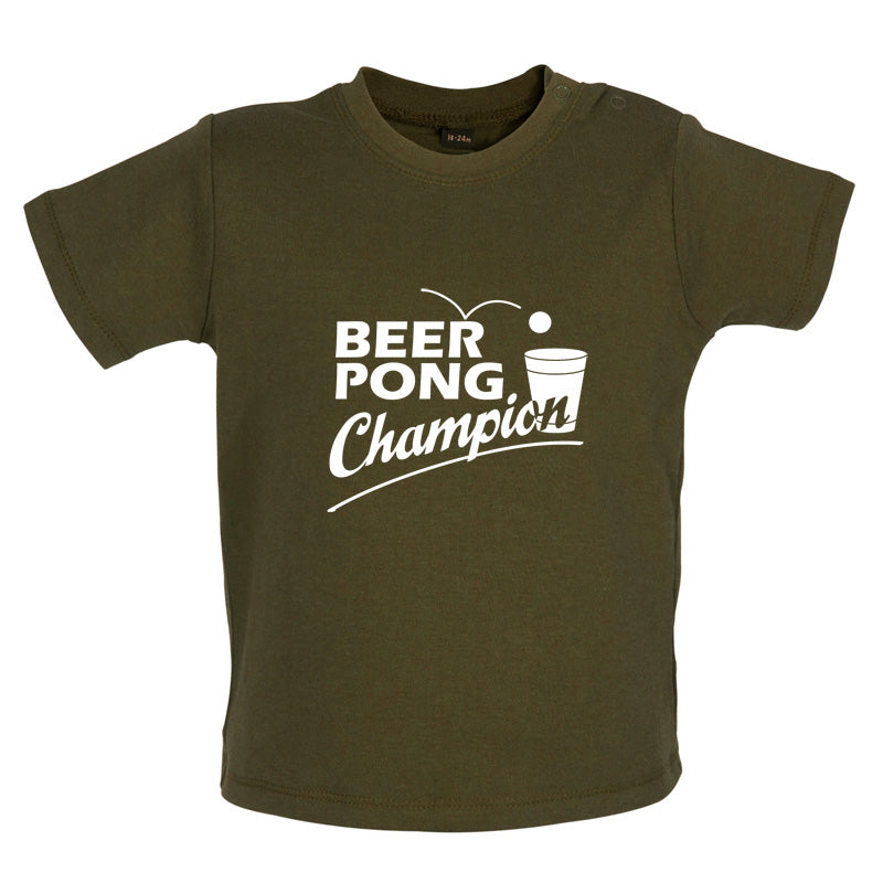 Beer Pong Champion Baby T Shirt