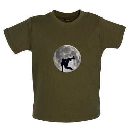 Free Running Moon Baby T Shirt