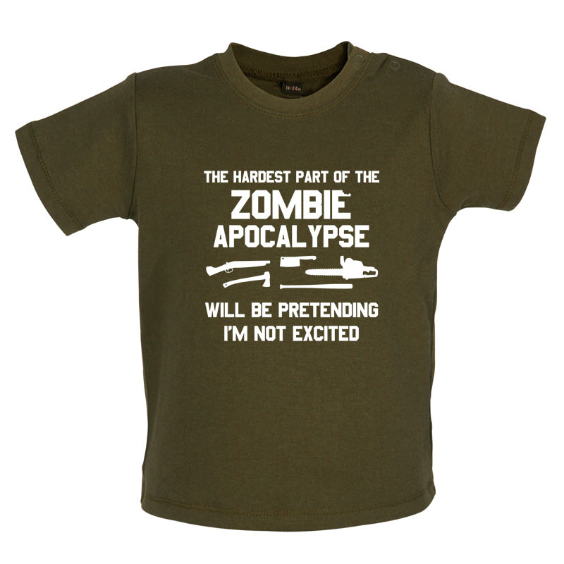 The Hardest Part Of The Zombie Apocalypse Baby T Shirt