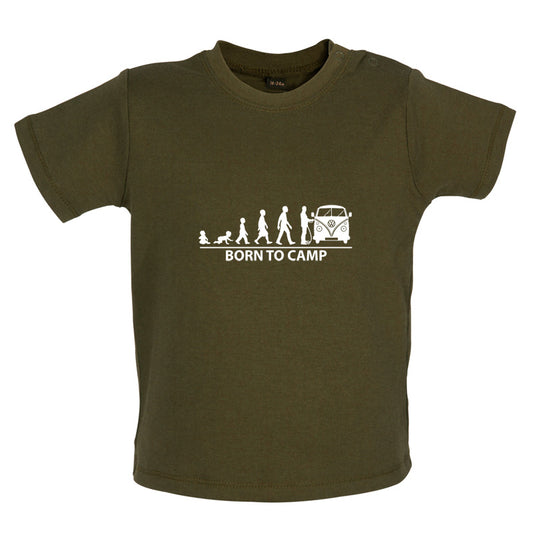 Born To Camp (Split Screen) Baby T Shirt