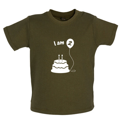 I Am 2 Baby Birthday T Shirt