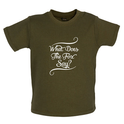 What Does The Fox Say Baby T Shirt