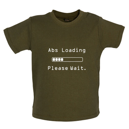 Abs Loading Please Wait Baby T Shirt