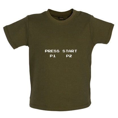 Press Start P1 P2 Baby T Shirt