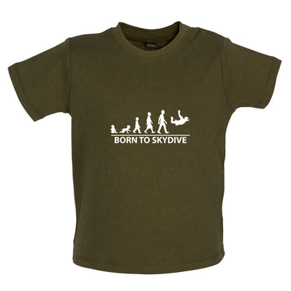 Born To Skydive Baby T Shirt