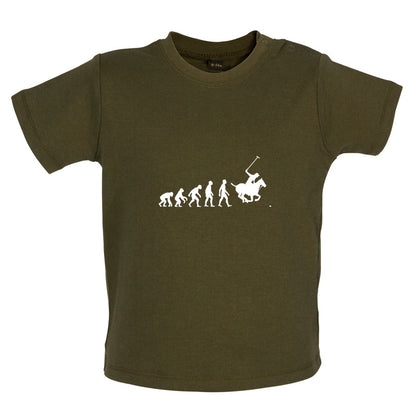 Evolution Of Man Polo Baby T Shirt