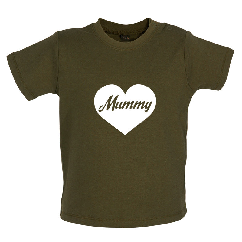 Heart Mummy Baby T Shirt