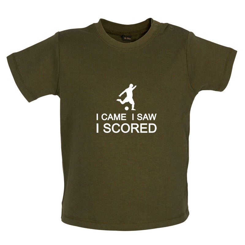 I Came I Saw I Scored Baby T Shirt